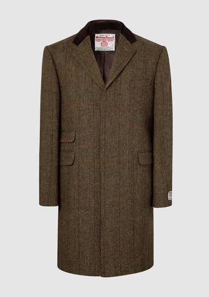 Mens Harris Tweed Coat Chelsea Coat Bucktrout Tailoring