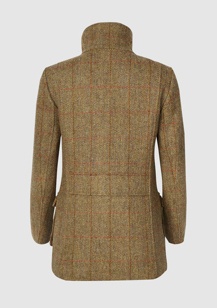 Ladies Harris Tweed Juliet Field Coat - Mustard Check – Bucktrout