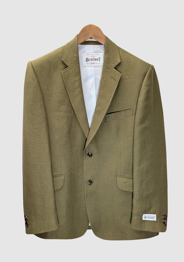 Helmsley Linen Jacket - Moss Green