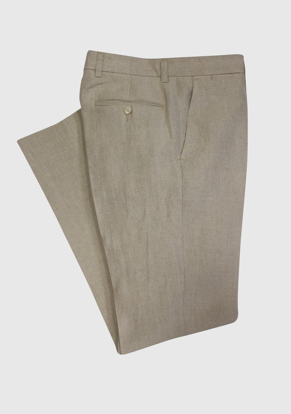 Frank Linen Trousers - Stone - LIMITED EDITION