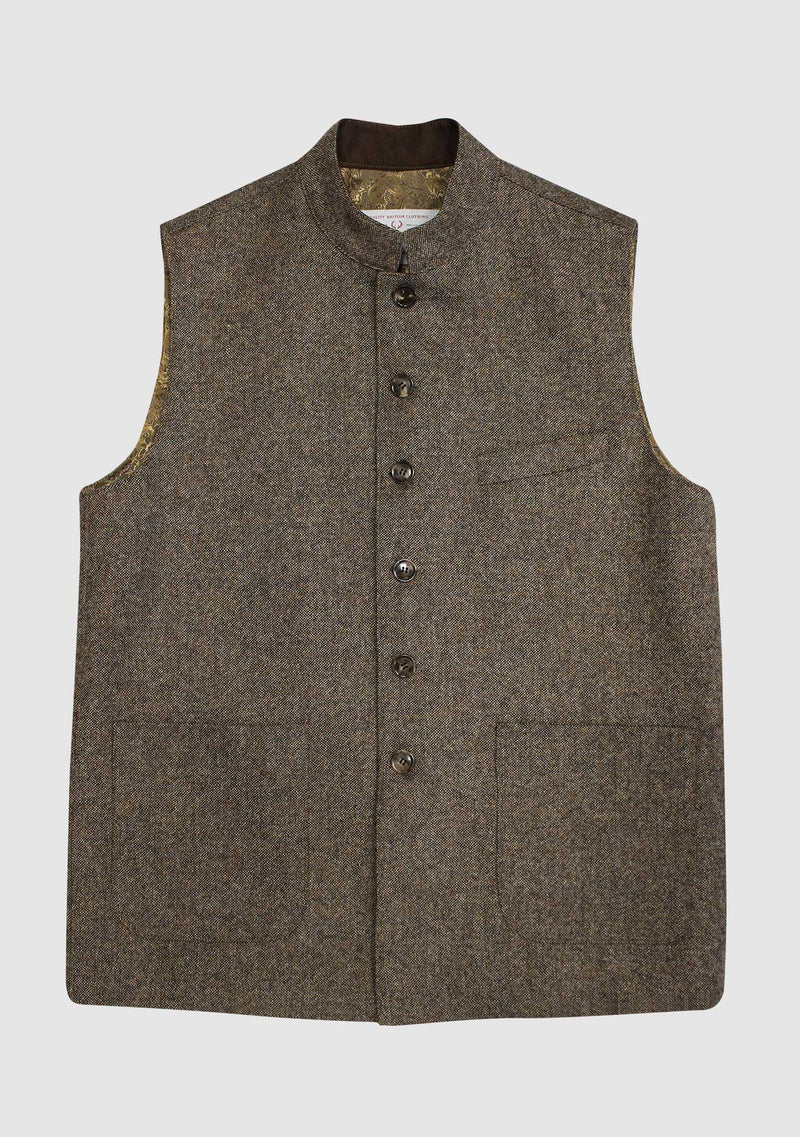 William Nehru Waistcoat - Light Natural