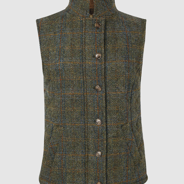 Andi Ladies Gilet - Green Multi – Bucktrout Tailoring