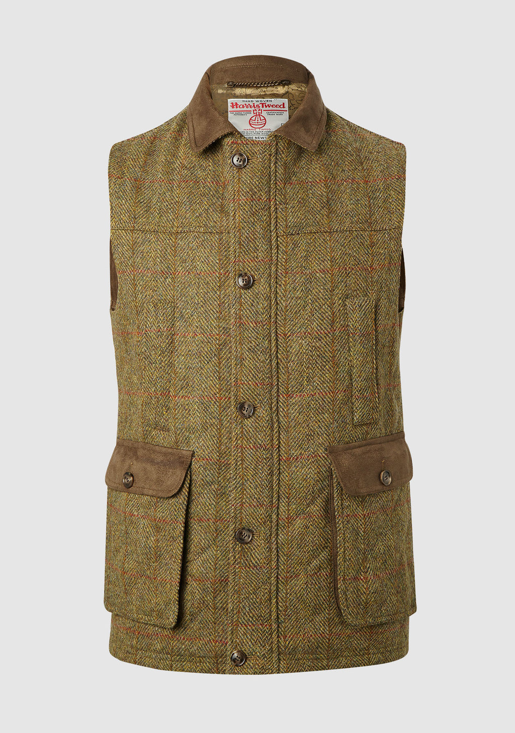 Harris Tweed Chuck Gilet Mustard Herringbone – Bucktrout Tailoring