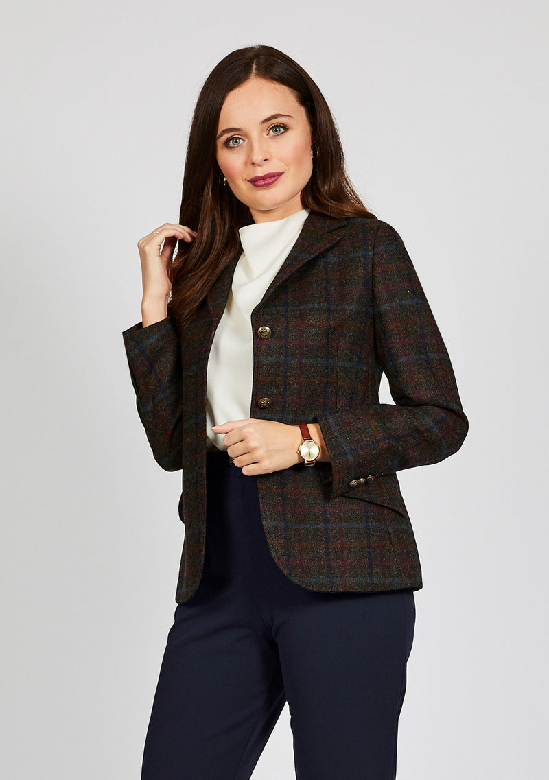Claire Hacking Jacket - Brown & Navy