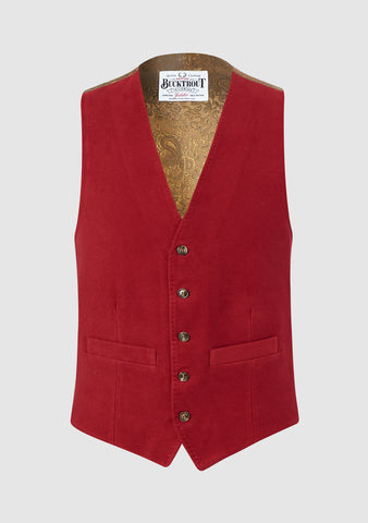 Burgundy moleskin waistcoat new arrivals