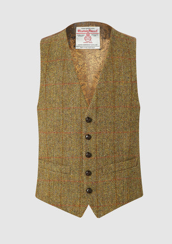 Mustard tweed shop waistcoat
