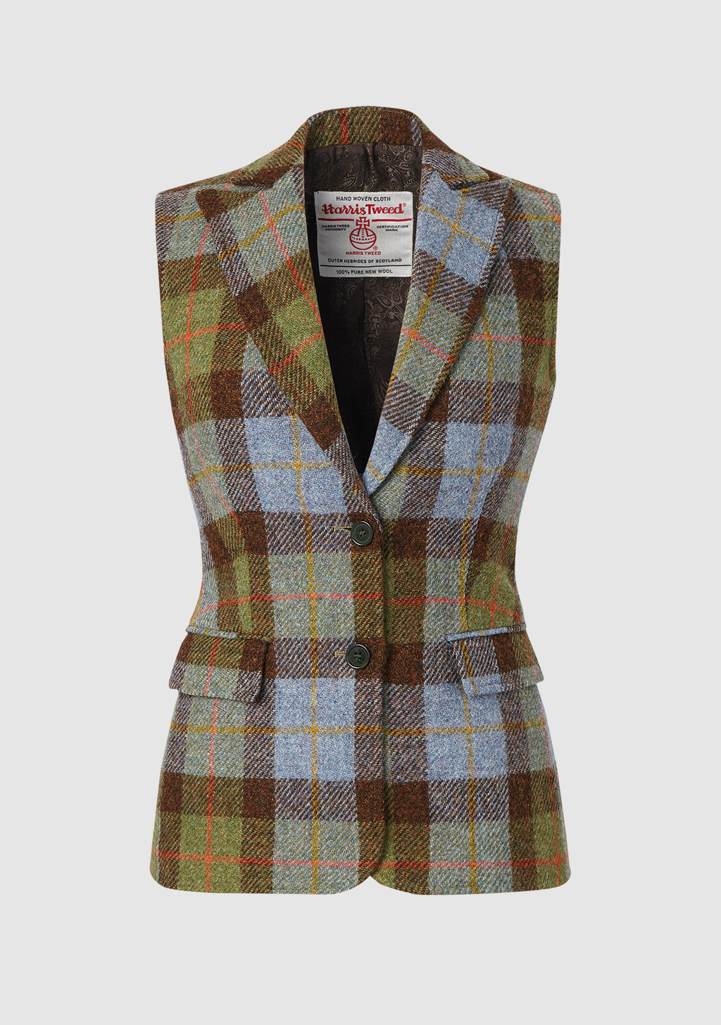 Ladies harris tweed waistcoat top