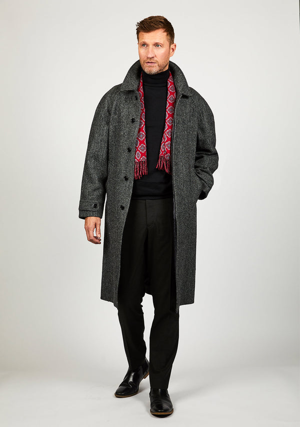 Raglan Overcoat - Charcoal