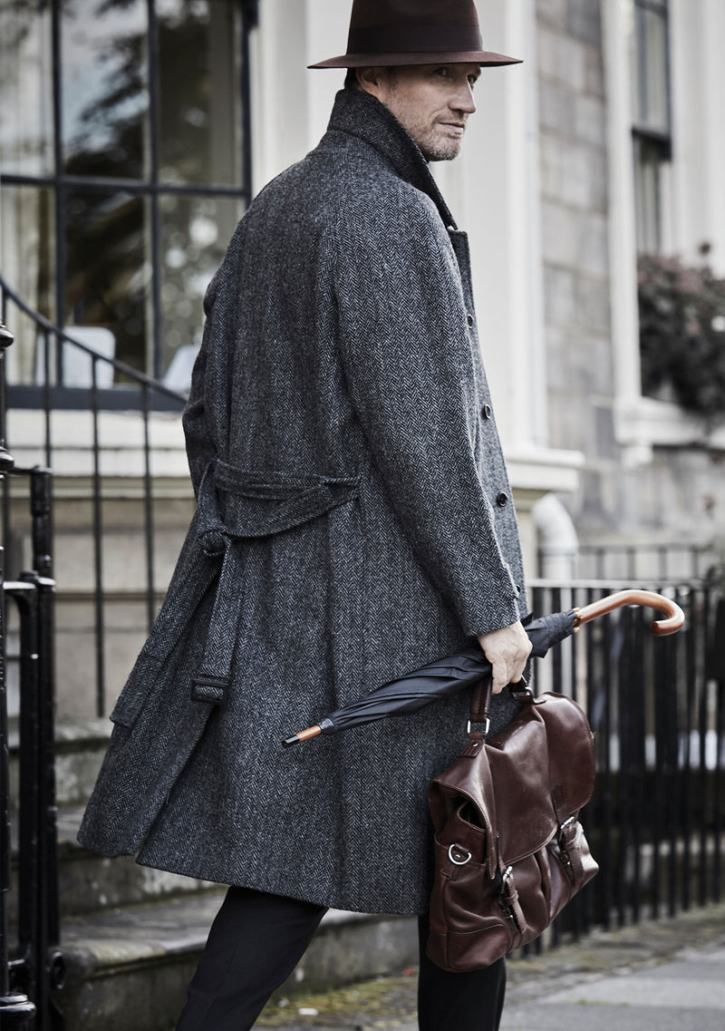 Raglan Overcoat - Charcoal